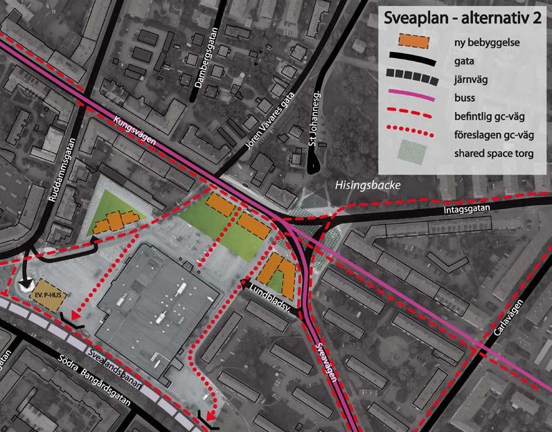 14 (16) Alternativ 2 Planillustration för alternativ 2 - möjlig framtida utformning.