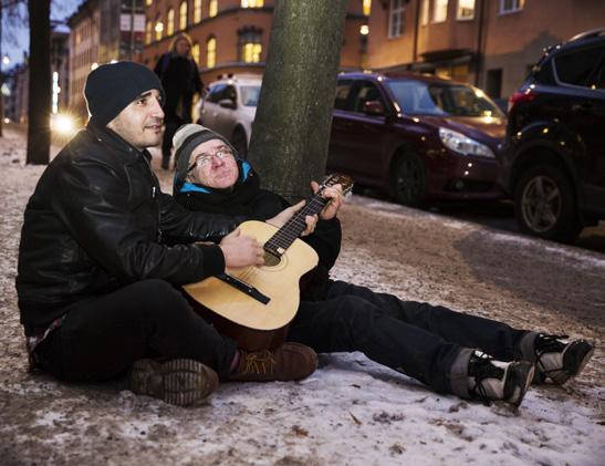 Foto: julio Saintjuste gatans talanger Festival. På fredag ordnar Kavian Ferdowsi världens enda Melodifestival för hemlösa där bland andra Jacek Srokosz ska sjunga.