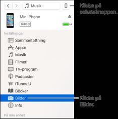 du lägga till digitala bilder på den med itunes.