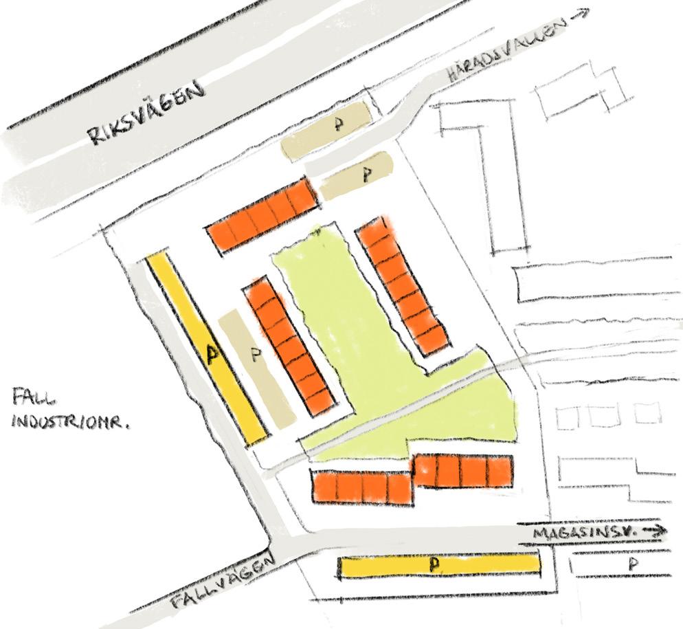 Byggstart 2017 I kvarteret Häradsvallen i Mantorp planeras 60 lägenheter i ett- till fyravåningshus runt gröna innergårdar. Efterfrågan på bostäder i Mantorp är fortfarande stark.