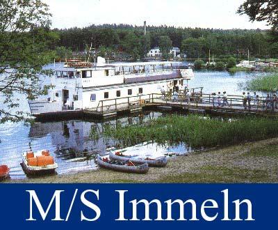 Kryssning på Immeln 29 juni Följ med till Sjön Immeln som ligger i norra Skåne. Båten M/S Immeln tar oss på en rundtur på 2,5 timme. Vi äter ombord i restaurangen.