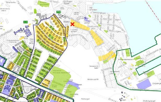 Sida 3 (10) Tidigare ställningstaganden Översiktsplan I översiktsplanen är fastigheten del av område med innerstadsbebyggelse.