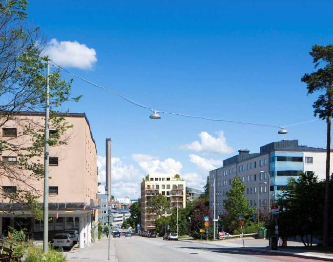 Sida 5 (10) Planområdet ligger utanför, men i nära anslutning till Kungliga Nationalstadsparken, i den smala bebyggda midja som förbinder södra och norra Djurgården.