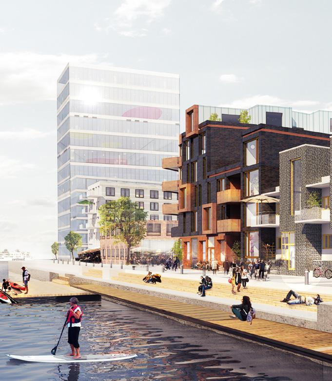 1 miljon m 2 gammal hamn- och industri mark ska fram till 35 ge plats för 5 000 bostäder, kontorslokaler, skolor, handel och restauranger och mötesplatser.