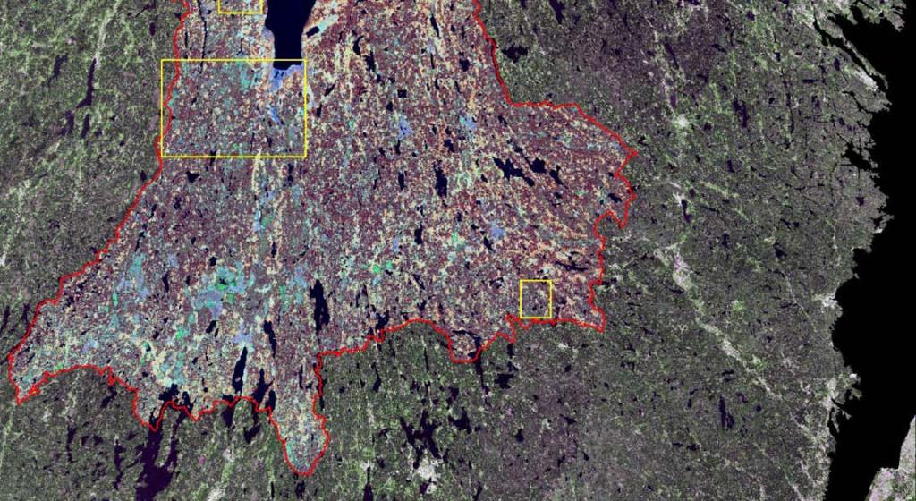 tidsintervallet 2009-2014 och dels av några utvalda, mindre lekplatsområden för att testa modellering med ytterligare stöddata. Dessa användes också för att visualisera resultat för användarna.