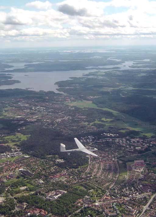 Företagsflygning med provlektioner i segelflyg i