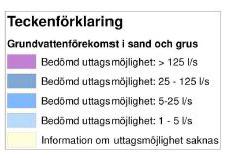 Grundvattenförekomster i sand-