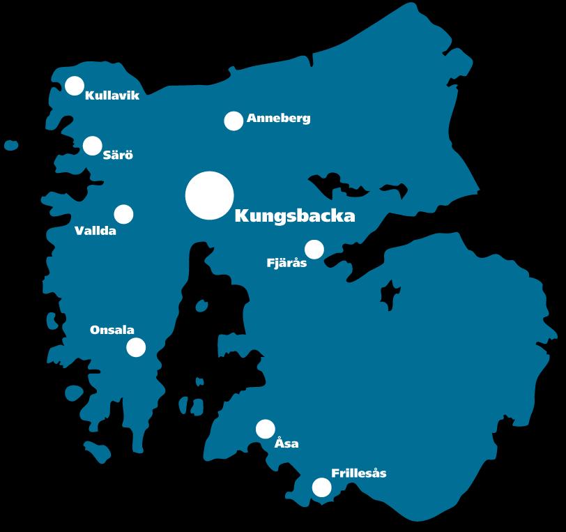 Kungsbacka kommun Landareal 611 km 2 Total