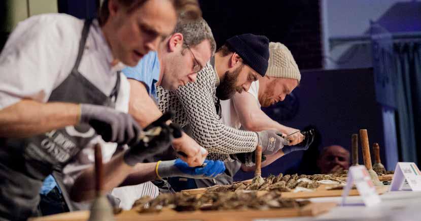 Snabbhet, kvalitet och presentation Tävlingsmomentet är att på snabbast möjliga tid öppna och presentera 30 ostron av typen Ostrea Edulis, det europeiska ostronet.