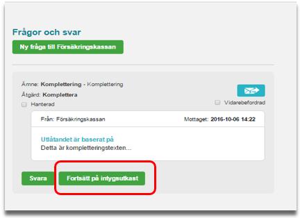 För att svara på en fråga genom att logga in i Webcert, följ stegen nedan. 1. Logga in i Webcert - se avsnitt 3 för detaljer om inloggning. 2. Klicka på fliken Frågor och svar 3.