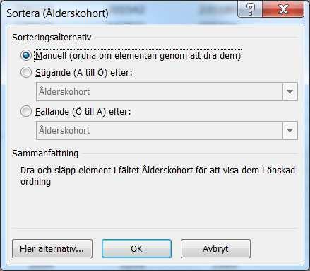 Metod och analys, 7.5hp 15 Notera att ålderskohorten 6-12 år ligger sist pga.