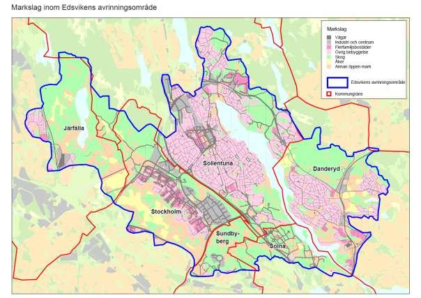 dagvatten till Edsviken skiljer sig åt kommunerna emellan. Järfälla har därför avlastats delar av sin kostnad.