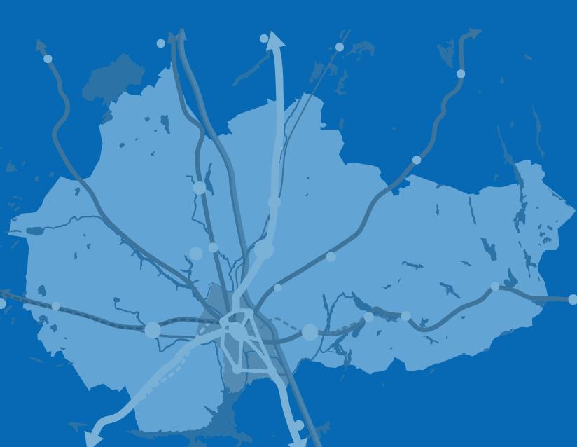 Översiktsplan 2016 för Uppsala kommun Del A Huvudhandling Prioriterade allmänna intressen planens ambitioner för Uppsalas samhällsbyggande. Strukturbild 2050+ sammanfattar den önskade utvecklingen.