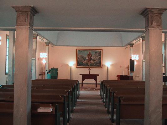 1923 uppfördes ett församlingshem i Spannarboda med provisorisk gudstjänstlokal och enkel inredning. 1936-37 genomfördes en ombyggnad under ledning av arkitekt K.