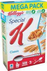 Välj mellan vanilj och fruktyoghurt. 1000 g. FLINGOR STORPACK Kellogg s.