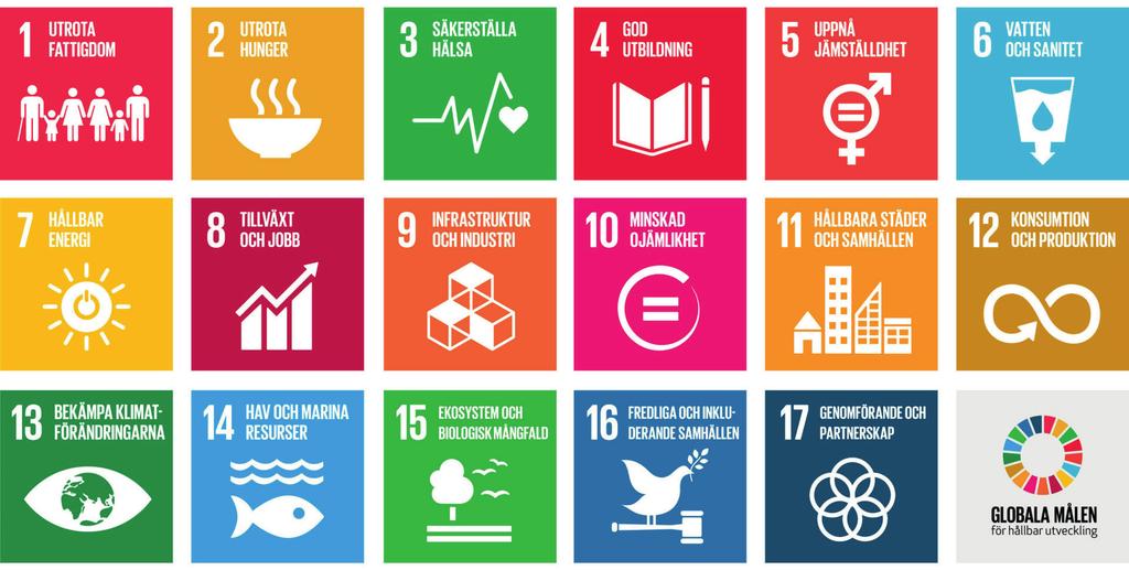 4.2 Steg 1-3: Utsortering och kvalitetssäkring Då de globala hållbarhetsmålen nyligen är framtagna och har tagits fram med ambitionen att täcka samtliga hållbarhetsaspekter har dessa ansetts vara