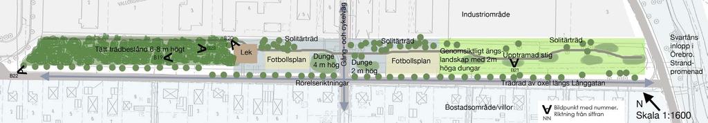 5.2 Långgatuparken i Örebro Inventering Orientering Långgatuparken ligger längs Långgatan i nordvästra Örebro, strax på väster sida om Svartåns inlopp i staden.