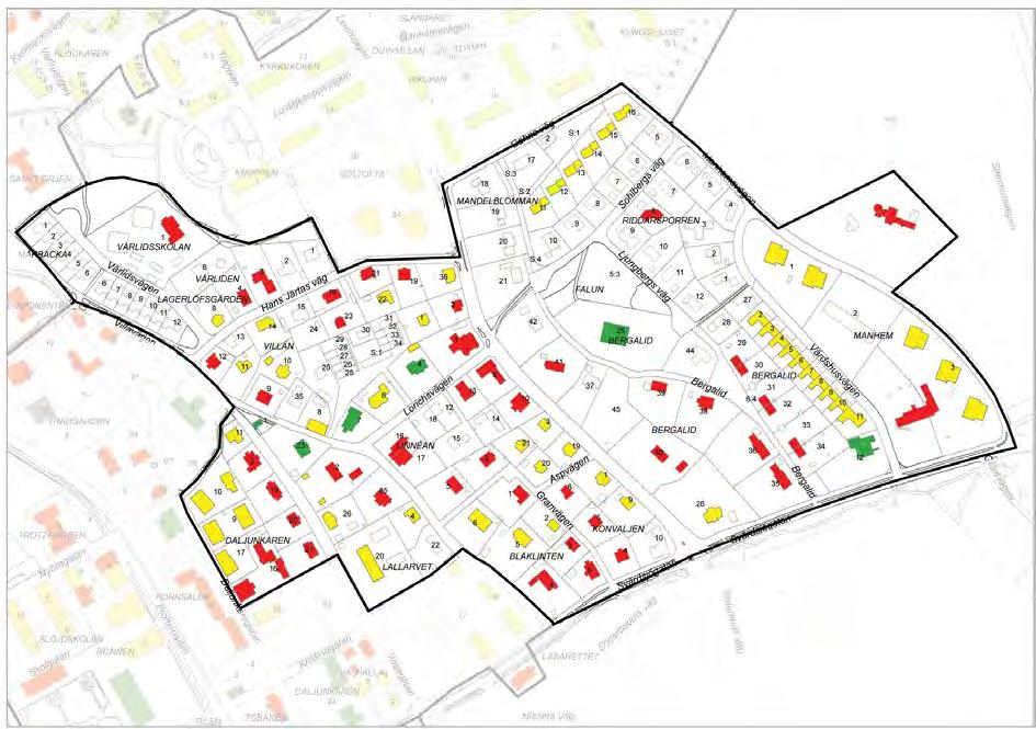 Villastaden Stadsdelen var i äldre tider praktiskt taget obebyggd.