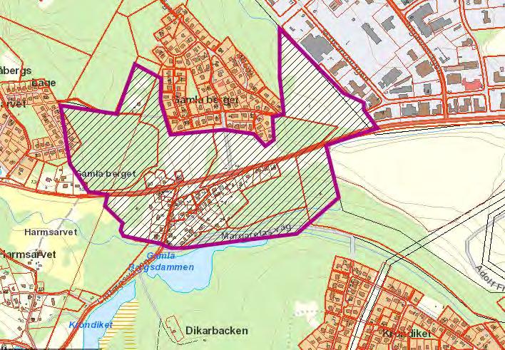 Gamla Berget Områdets förutsättningar Beskrivning: Välbevarad småskalig bergsmansby med äldre vägsystem, äldre byggnader och slaggvarp. Flera av gårdarna är kringbyggda på nordsvenskt sätt.