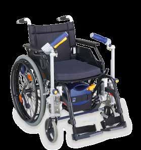 Tekniska data Tillåten totalvikt 200 kg (1) (person, rullstol, max 2) Möjlig hjulstorlek 24" Hastighet framåt bakåt reglerbar i 10 steg 5,5 km/h 3 km/h Räckvidd med en batteriladdning upp till 18 km