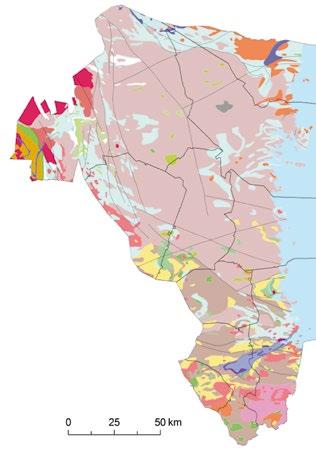 siffror redovisa skillnader i tillgång över landet, men utvinning i vårt län betecknas som dåliga förutsättningar (Nordström, 2005).