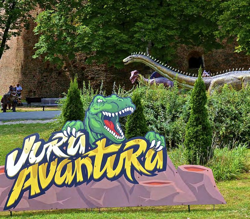 5 x för barn Ladda ner fler reseguider på www.aftonbladet.se/reseguider Dinosaurie Dinosaurieparken ligger inne i Kalemegdan, fortområdet, och har 35 olika replikor av urtidsdjuren.