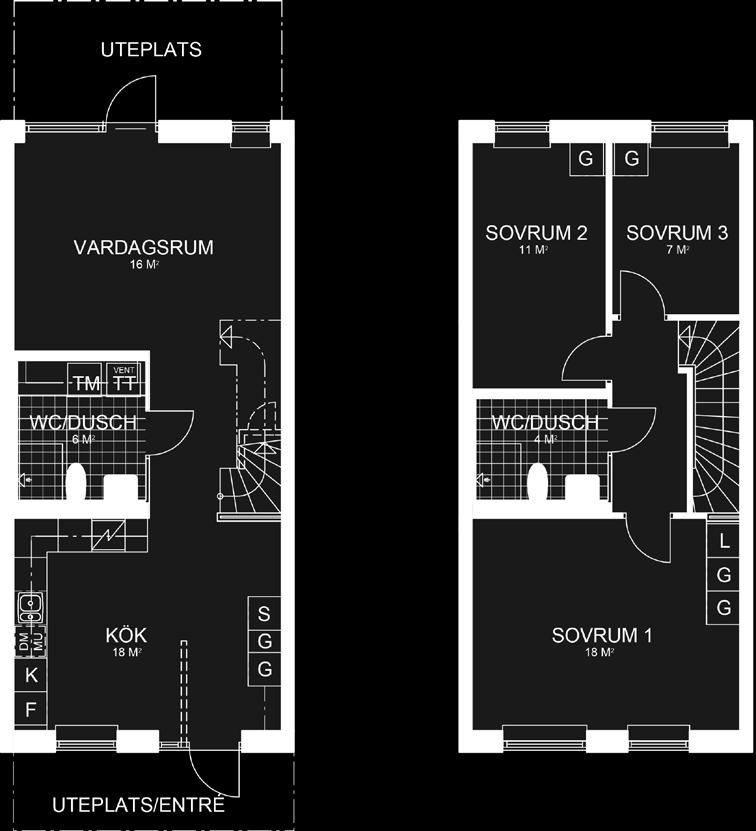 Hyllie Townhouse Hyllie Townhouse 4 rum och kök, 101 m² N AA RÄND 4 rum och kök, 100 m² AA RÄND N ägenhet: 01 ORIENTERIN ägenheter: 02, 03, 04, 05, 06, 07