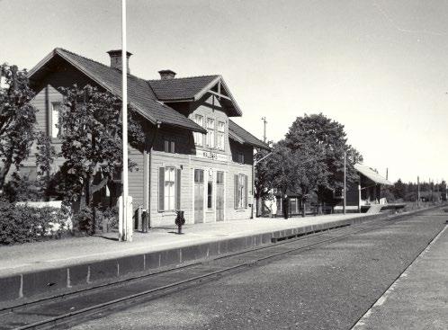 Målerås glasbruk Målerås station. Målerås uppstod som en järnvägsknut 1876.