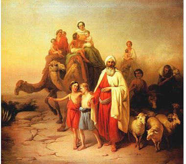 Abraham, judarnas stamfader, vandrade ut från dagens Iran/Irak ca 2000 år före Kristus och nådde Palestina, dagens Israel.
