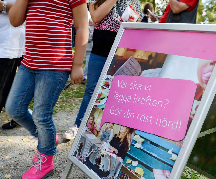 Påverka kyrkan Svenska kyrkan styrs av församlingsmedlemmar som kandiderar och väljs vid kyrkoval vart fjärde år.