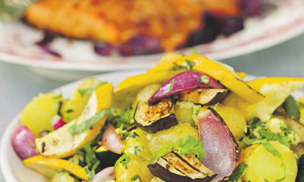 RECEPT 2 30 min 315 kcal/port Fett 24% Kolhydrater 37% Protein 39% Rostbiff med medelhavspotatissallad Potatissallad med zucchini och rödlök och härligt strimlad biff.