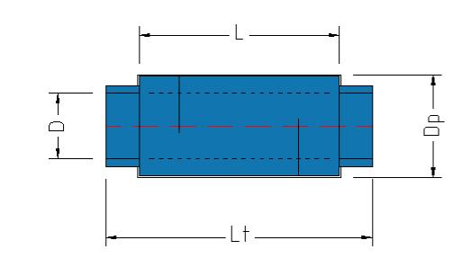 Tryckfall Tryckfallet för ljuddämpare Ø200-400 har samma tryckfall som kanalen. För ljuddämpare Ø500-800 se tryckfallsdiagrammet.