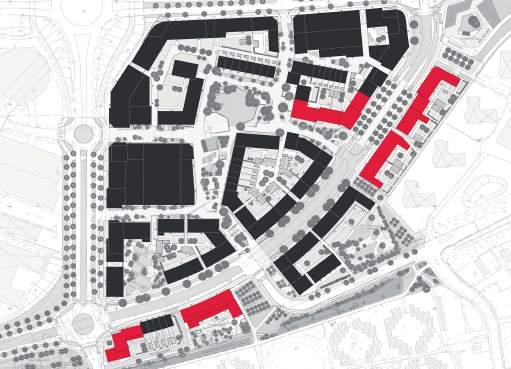 Rummet mellan husen är ett viktigt redskap för att södra Brunnshög ska stödja en hållbar livsstil för boende och besökare. För mer info om detaljplanen, se länk på föregående sida.