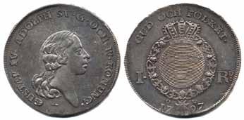 Gustav IV Adolf (1792-1809) 215 215 SM 26 1 riksdaler 1797.