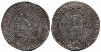 God 01 80.000:- 16 16 SM 128 ½ mark 1557 R. 5,72 g. Stockholm. Stampsprickor. Stampidentiskt med Bruuns exemplar.