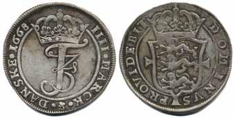 000:- 493 494 493 Sieg 59.1 Frederik III 1 krone 1667.