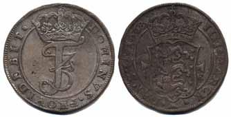 496 496 Sieg 61.2 Frederik III 1 krone 1668. 21,99 g.