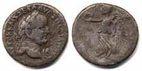 587 588 587 Roman Empire Vespasian (69-79). Billon Tetradrachm of Alexandria, 10,87 g. Laureate head right / Nike advancing left, LB before. (Dated year 2 = 69/70). Corroded.