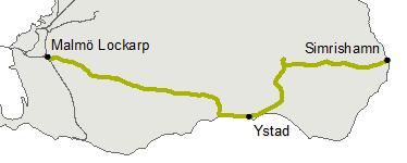 Ystadsbanan Risk Tomelilla-Ystad, km 65+000-74+770 Risk för