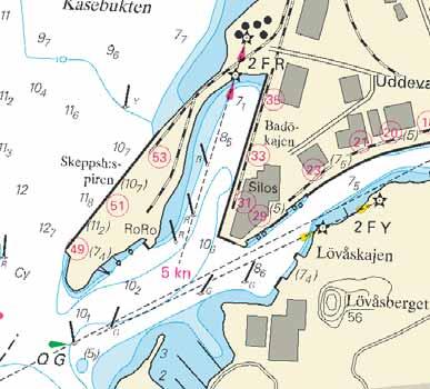 Nr 193 20 Inför Lövåsberget nedre F Y e) 58-20,733N 11-54,827E Lövåsberget övre F Y f) 58-20,770N 11-54,957E 4. V om Lövåskajen har två SB-prickar etablerats på positionerna g) och h).