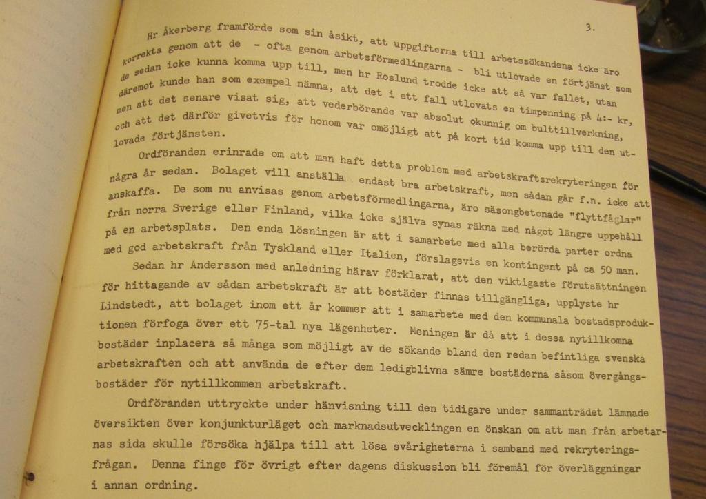 FN 30/9 1954 (Åkerberg arbetare, Ordförande Hans von