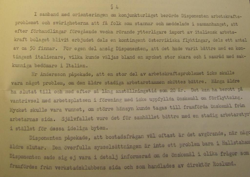 FN 20/9 1955 (Ordförande/disponenten Hans von Kantzow, Anton Andersson verkstadsklubbens