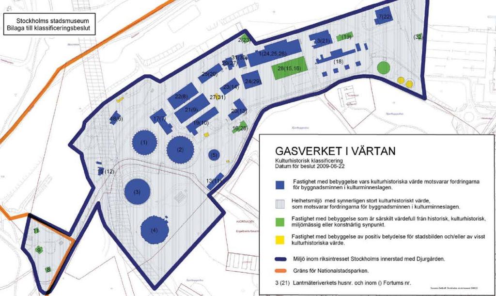 Sida 17 (58) stadsstruktur. I delar kom de vidgade gaturummen mellan byggnaderna att rumsligt få karaktär av torg eller platsbildningar.