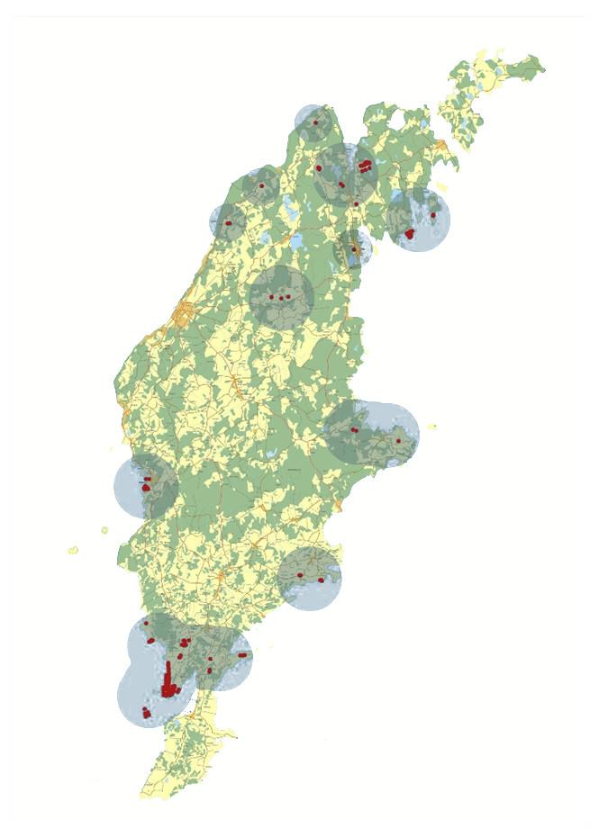 År 2020 ska utsläppen av växthusgaser på Gotland ha reducerats med 45 % jämfört med 1990 års nivåer, förutom cementindustrin som omfattas av EU ETS (Emission Trading System), där industrin istället