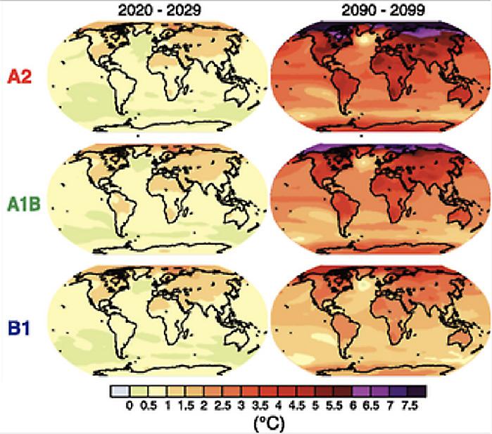 I rapporten anges medianvärdet av de framtagna klimatscenarierna inom respektive klimatfaktor för att underlätta det fortsatta arbetet.