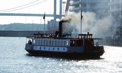 Färjan 4 Den enda ångfärjan i Göteborgs hamn. Koleldad och K-märkt! FÄRJAN 4 byggdes 1920 och trafikerade linjen Residensbron Götaverken. Den var kvar som reservfärja fram till 1970.