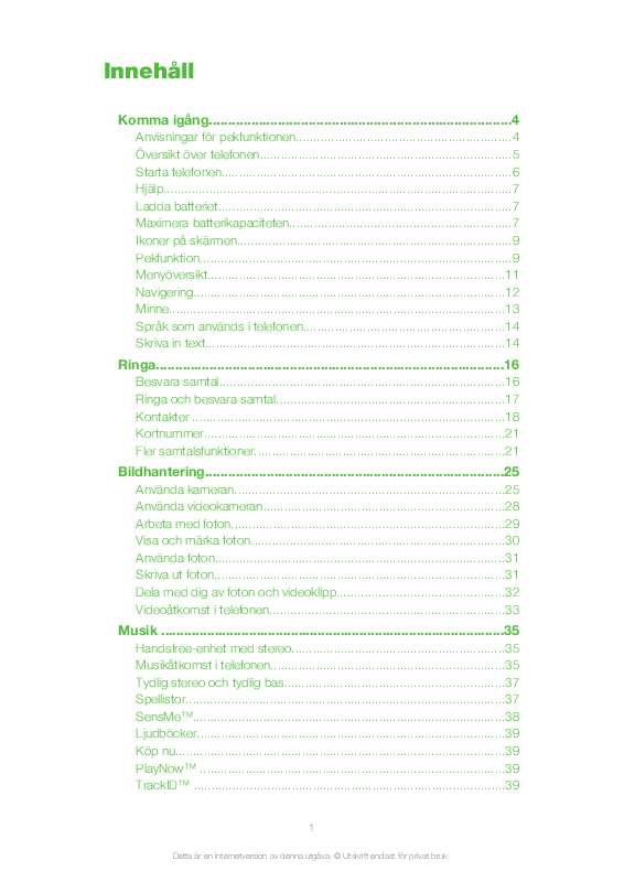 Du hittar svar på alla dina frågor i instruktionsbok (information, specifikationer,