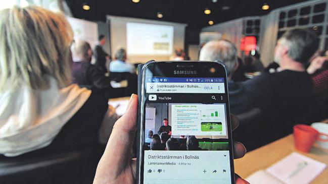 DISTRIKT GÄVLEBORG Direktsändning från Bollnäs Med året stämma i distrikt Gävleborg blåste nya vindar in i Lantmännen.