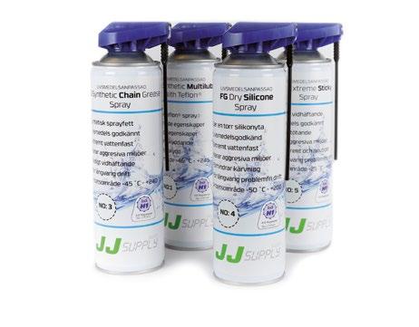 Aerosoler JJ Supply AB presenterar stolt våra egna formuleringar som alla har InS H1-godkännande.