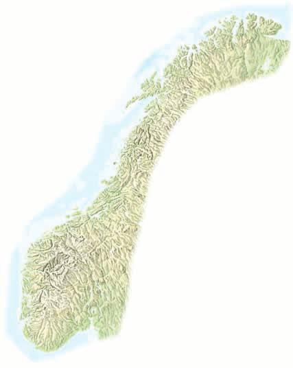 La nord de Bergen se întinde Sognefjord, cel mai lung din aceste fiorduri, de peste 200 km, iar capitala, Oslo, se află la capătul dinspre Oslofjord, un alt spectaculos corp de apă.